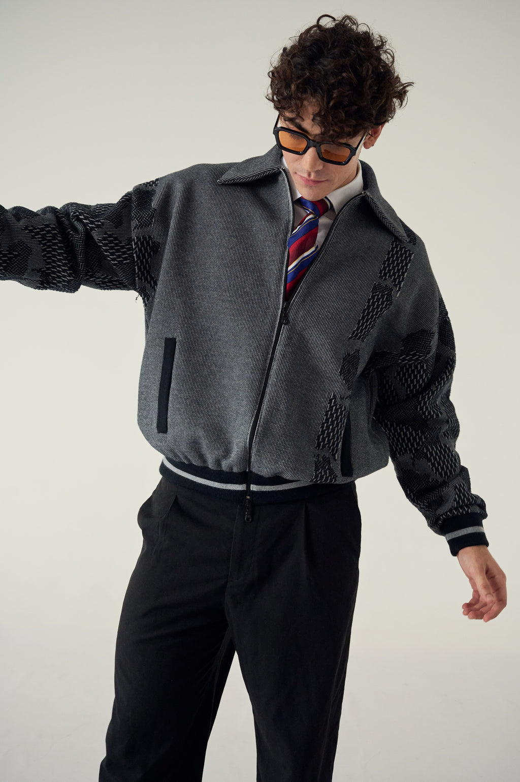 Kamo Varsity Jacket Grey