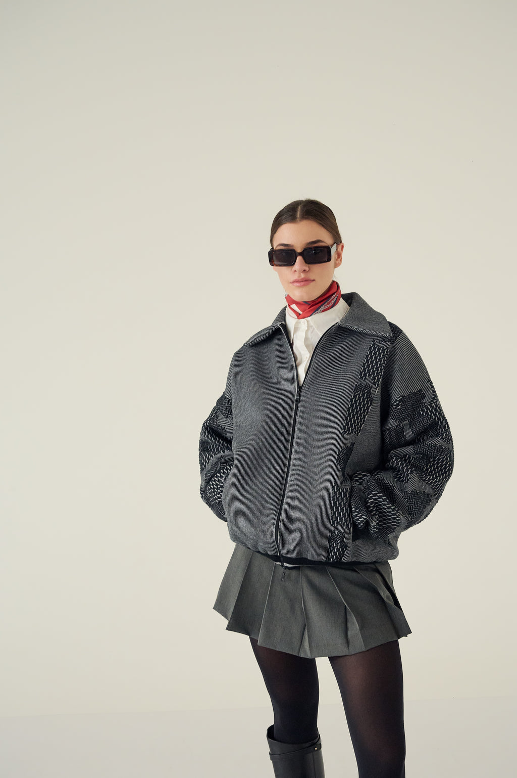 Kamo Varsity Jacket Grey