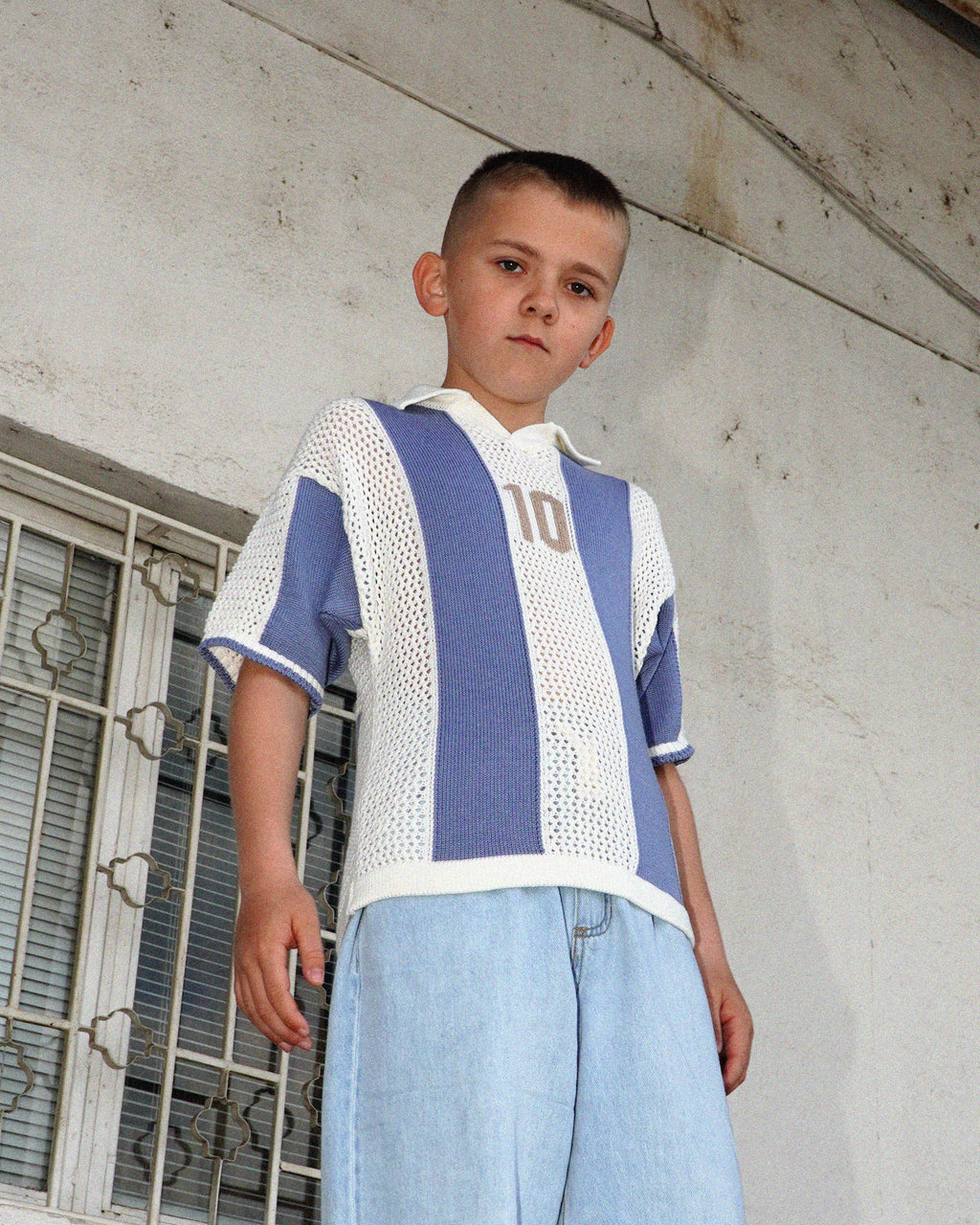 ARGENTINA kid polo knit