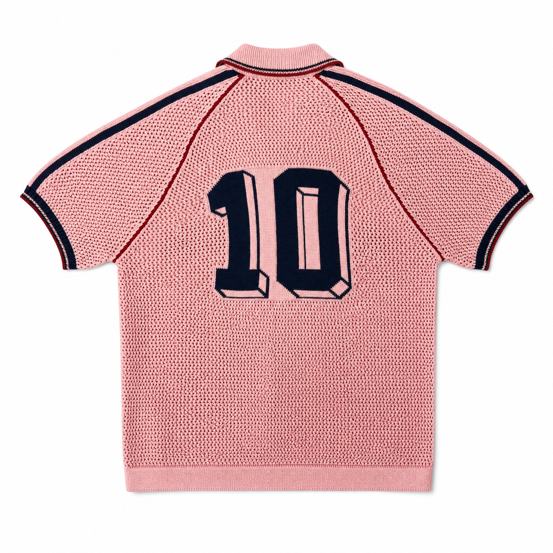 FRANCE pink polo knit