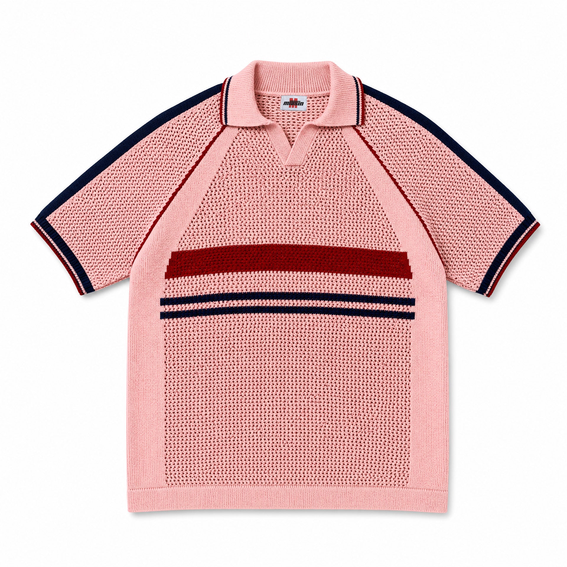 FRANCE pink polo knit